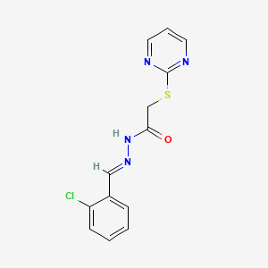 N'-(2-chlorobenzylidene)-2-(2-pyrimidinylthio)acetohydrazide