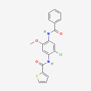 N-[4-(benzoylamino)-2-chloro-5-methoxyphenyl]-2-thiophenecarboxamide