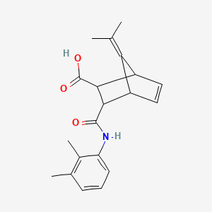 3-{[(2,3-dimethylphenyl)amino]carbonyl}-7-(1-methylethylidene)bicyclo[2.2.1]hept-5-ene-2-carboxylic acid