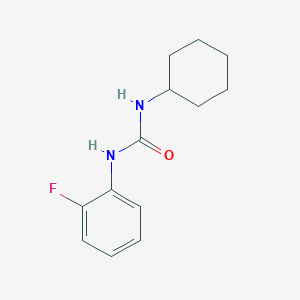 molecular formula C13H17FN2O B3873894 N-cyclohexyl-N'-(2-fluorophenyl)urea 