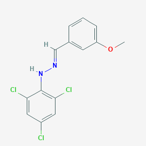 molecular formula C14H11Cl3N2O B3873966 3-methoxybenzaldehyde (2,4,6-trichlorophenyl)hydrazone 
