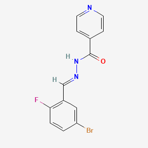 N'-(5-bromo-2-fluorobenzylidene)isonicotinohydrazide