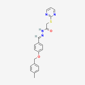 N'-{4-[(4-methylbenzyl)oxy]benzylidene}-2-(2-pyrimidinylthio)acetohydrazide