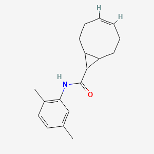 molecular formula C18H23NO B3873994 N-(2,5-dimethylphenyl)bicyclo[6.1.0]non-4-ene-9-carboxamide 