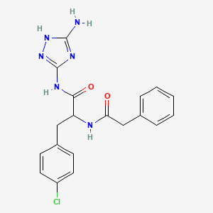 N-(5-amino-1H-1,2,4-triazol-3-yl)-4-chloro-N-(phenylacetyl)phenylalaninamide