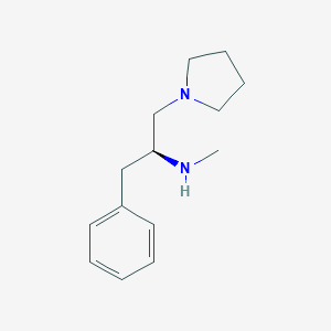 molecular formula C14H22N2 B038740 (S)-甲基-(2-苯基-1-吡咯烷-1-基甲基-乙基)-胺 CAS No. 116508-54-4