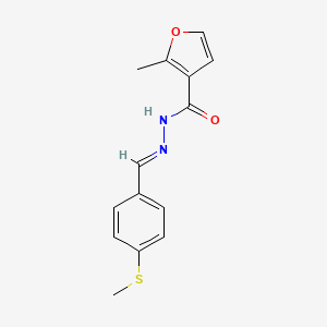 molecular formula C14H14N2O2S B3874006 2-methyl-N'-[4-(methylthio)benzylidene]-3-furohydrazide 