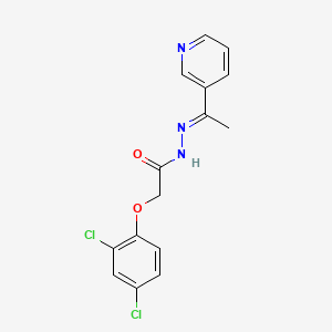 2-(2,4-dichlorophenoxy)-N'-[1-(3-pyridinyl)ethylidene]acetohydrazide