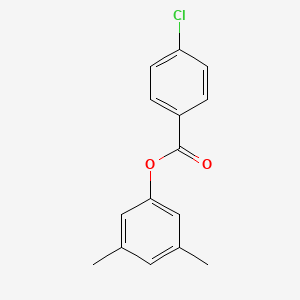 molecular formula C15H13ClO2 B3874067 3,5-dimethylphenyl 4-chlorobenzoate 