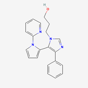 3-[4-phenyl-5-(1-pyridin-2-yl-1H-pyrrol-2-yl)-1H-imidazol-1-yl]propan-1-ol