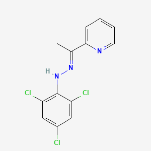 molecular formula C13H10Cl3N3 B3874093 1-(2-pyridinyl)ethanone (2,4,6-trichlorophenyl)hydrazone 