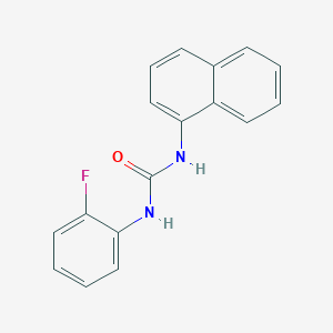 molecular formula C17H13FN2O B3874098 N-(2-fluorophenyl)-N'-1-naphthylurea 