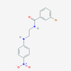 3-Bromo-N-[2-(4-nitroanilino)ethyl]benzamide