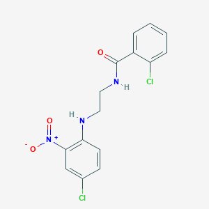 2-chloro-N-(2-{4-chloro-2-nitroanilino}ethyl)benzamide