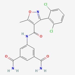 5-({[3-(2,6-dichlorophenyl)-5-methyl-4-isoxazolyl]carbonyl}amino)isophthalamide