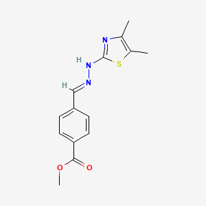 methyl 4-[2-(4,5-dimethyl-1,3-thiazol-2-yl)carbonohydrazonoyl]benzoate