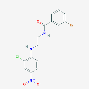 3-bromo-N-(2-{2-chloro-4-nitroanilino}ethyl)benzamide