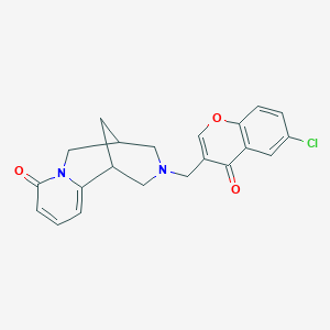 11-[(6-chloro-4-oxo-4H-chromen-3-yl)methyl]-7,11-diazatricyclo[7.3.1.0~2,7~]trideca-2,4-dien-6-one