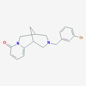 molecular formula C18H19BrN2O B3874161 11-(3-bromobenzyl)-7,11-diazatricyclo[7.3.1.0~2,7~]trideca-2,4-dien-6-one 