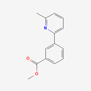 molecular formula C14H13NO2 B3874216 methyl 3-(6-methylpyridin-2-yl)benzoate 