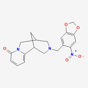 11-[(6-nitro-1,3-benzodioxol-5-yl)methyl]-7,11-diazatricyclo[7.3.1.0~2,7~]trideca-2,4-dien-6-one