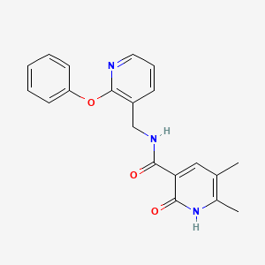 5,6-dimethyl-2-oxo-N-[(2-phenoxy-3-pyridinyl)methyl]-1,2-dihydro-3-pyridinecarboxamide