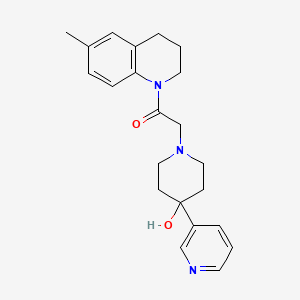 1-[2-(6-methyl-3,4-dihydroquinolin-1(2H)-yl)-2-oxoethyl]-4-pyridin-3-ylpiperidin-4-ol