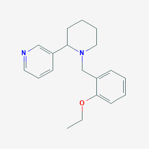 molecular formula C19H24N2O B3874302 3-[1-(2-ethoxybenzyl)-2-piperidinyl]pyridine 