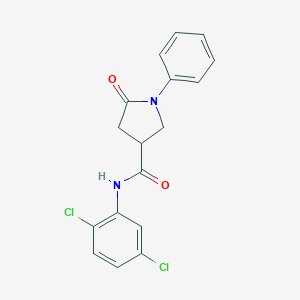 N-(2,5-dichlorophenyl)-5-oxo-1-phenyl-3-pyrrolidinecarboxamide