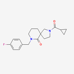 2-(cyclopropylcarbonyl)-7-(4-fluorobenzyl)-2,7-diazaspiro[4.5]decan-6-one
