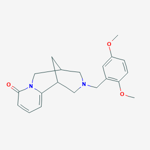 molecular formula C20H24N2O3 B3874384 11-(2,5-dimethoxybenzyl)-7,11-diazatricyclo[7.3.1.0~2,7~]trideca-2,4-dien-6-one 