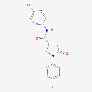 N-(4-bromophenyl)-1-(4-fluorophenyl)-5-oxopyrrolidine-3-carboxamide