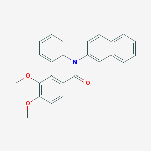 molecular formula C25H21NO3 B387447 3,4-dimethoxy-N-(2-naphthyl)-N-phenylbenzamide CAS No. 312604-52-7