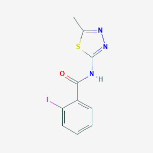 molecular formula C10H8IN3OS B387448 2-iodo-N-(5-methyl-1,3,4-thiadiazol-2-yl)benzamide 