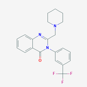 2-(1-piperidinylmethyl)-3-[3-(trifluoromethyl)phenyl]-4(3H)-quinazolinone