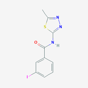 molecular formula C10H8IN3OS B387450 3-iodo-N-(5-methyl-1,3,4-thiadiazol-2-yl)benzamide CAS No. 349442-13-3