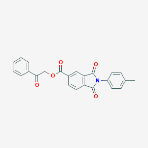 2-Oxo-2-phenylethyl 2-(4-methylphenyl)-1,3-dioxo-5-isoindolinecarboxylate