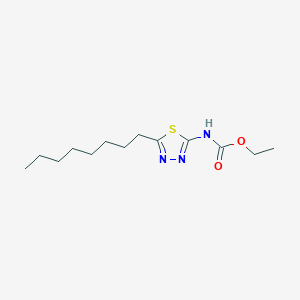 molecular formula C13H23N3O2S B387453 ethyl N-(5-octyl-1,3,4-thiadiazol-2-yl)carbamate 