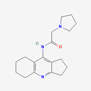 N-(2,3,5,6,7,8-hexahydro-1H-cyclopenta[b]quinolin-9-yl)-2-(1-pyrrolidinyl)acetamide