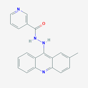 molecular formula C20H16N4O B387456 N'-(2-methylacridin-9-yl)pyridine-3-carbohydrazide 