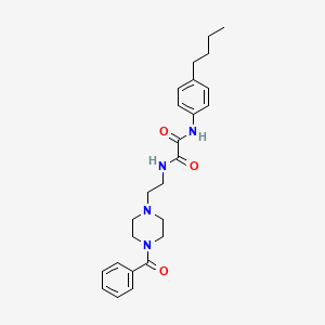 molecular formula C25H32N4O3 B3874585 N-[2-(4-benzoyl-1-piperazinyl)ethyl]-N'-(4-butylphenyl)ethanediamide 