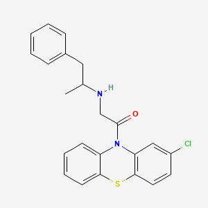 N-[2-(2-chloro-10H-phenothiazin-10-yl)-2-oxoethyl]-1-phenyl-2-propanamine