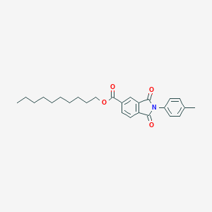 molecular formula C26H31NO4 B387461 Decyl 2-(4-methylphenyl)-1,3-dioxo-5-isoindolinecarboxylate 