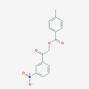 2-(3-Nitrophenyl)-2-oxoethyl 4-methylbenzoate