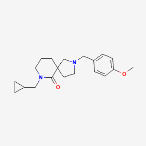 molecular formula C20H28N2O2 B3874663 7-(cyclopropylmethyl)-2-(4-methoxybenzyl)-2,7-diazaspiro[4.5]decan-6-one 