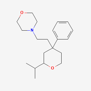 molecular formula C20H31NO2 B3874690 4-[2-(2-isopropyl-4-phenyltetrahydro-2H-pyran-4-yl)ethyl]morpholine 