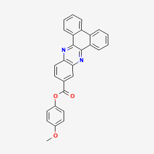 molecular formula C28H18N2O3 B3874696 4-methoxyphenyl dibenzo[a,c]phenazine-11-carboxylate 