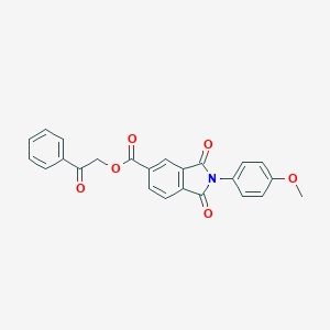 2-Oxo-2-phenylethyl 2-(4-methoxyphenyl)-1,3-dioxo-5-isoindolinecarboxylate