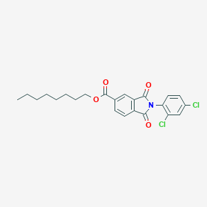 molecular formula C23H23Cl2NO4 B387473 Octyl 2-(2,4-dichlorophenyl)-1,3-dioxo-5-isoindolinecarboxylate 