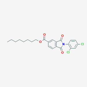 molecular formula C23H23Cl2NO4 B387473 octyl 2-(2,4-dichlorophenyl)-1,3-dioxo-2,3-dihydro-1H-isoindole-5-carboxylate 